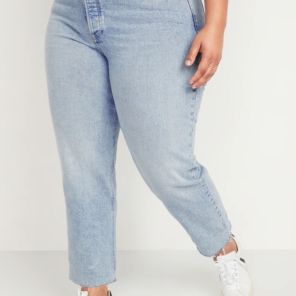 Old Navy high rise straight jeans